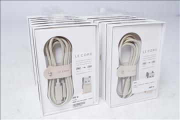 Lightning kablar med adapter 13st - Le Cord 2m. Nypris 385kr/st