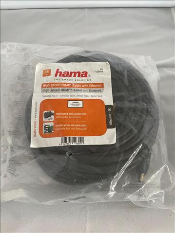 Hama High Speed HDMI Cabel 15m. Ny, Obruten förpackning