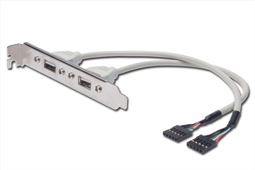 (NY) Parti med DIGITUS USB Slot Bracket Kablar