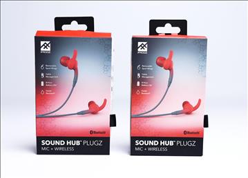 Trådlösa hörlurar - 2 st, Sound Hub Tone, IFROGZ, röd. Ny, Obruten förpackning.