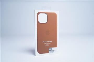 Mobilskal, Apple iPhone 12 Pro Max Leather Case. Brun. Ny.