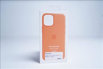 Mobilskal, Apple iPhone 12 mini Silicone Case. Orange. Ny, Obruten förpackning.