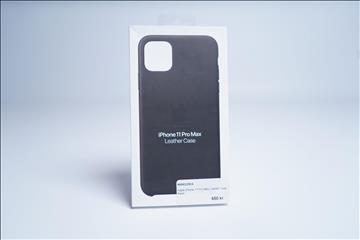Mobilskal, Apple iPhone 11 Pro Max Leather Case. Svart. Ny.