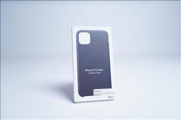 Mobilskal, Apple iPhone 11 Pro Max Leather Case. Blå. Ny.
