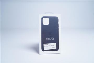 Mobilskal, Apple iPhone 11 Pro Leather Case. Blå. Ny.