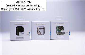 Airpod-fodral - 3 st, passar 1:st och 2:nd gen, vit, grön och svart, Ideal of Sweden. Ny, Obruten förpackning.