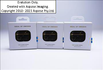 Airpod-fodral - 3 st, passar Airpod pro, svart/guld, Ideal of Sweden. Ny, Obruten förpackning.