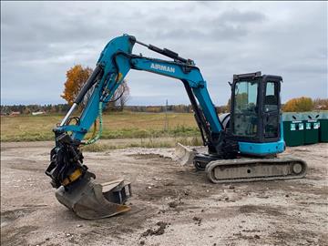 Bandgrävare Airman AX55U-6A | 5548h | tiltrotator & 2 st skopor | 2014