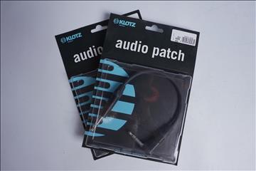 2 st Audio Patch kablar - KLOTZ B4PA1-0030, 0,3 m