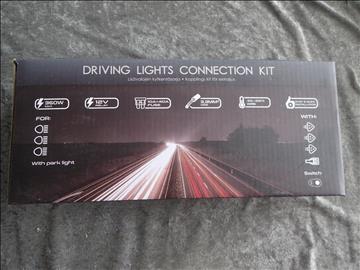 Driving lights connection kit