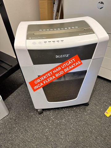 Dokumentförstörare, Leitz IQ Office Pro P6+- OBJEKTET HAR UTGÅTT