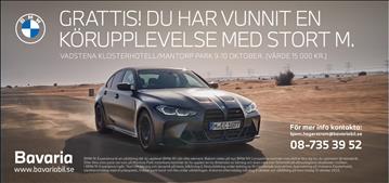 Bankörning på Mantorp i en BMW M3 Competition. Inklusive förarutbildning, hotell och middag