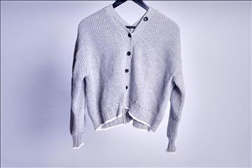 Stickad Kofta - Proenza Schouler White Label Wool Cardigan - Strl S (Nypris ca 5600 kr)