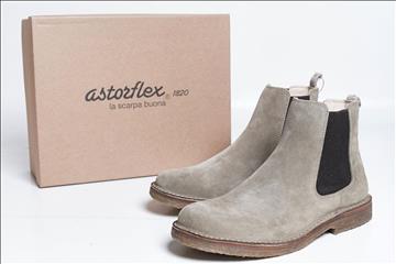 Kängor - Astorflex, Bitflex Chelsea Boot (Stone) Suede - strl 46. Nypris ca 2,415:-