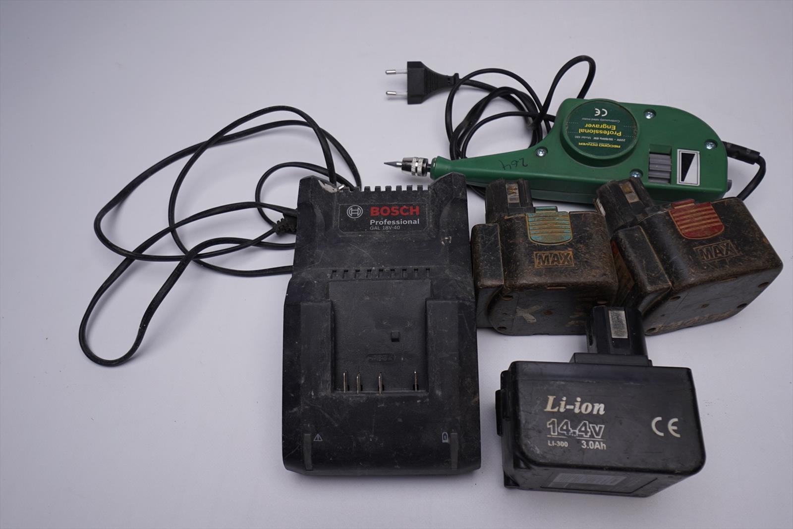 Batteriladdare samt diverse verktyg