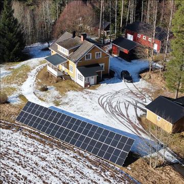Solcellspaket för markmontage 15 kW ON-grid
