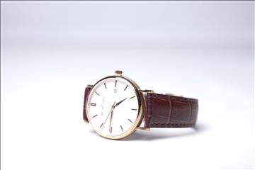 Armbandsur med armband i kalvskinn - BÉLIER THOMS ink armband av strutsskinn, Nypris: 3000 kr