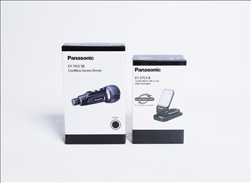 Miniskruvdragare samt LED-lampa - Panasonic EY7412SB samt EYC4B. Ny.
