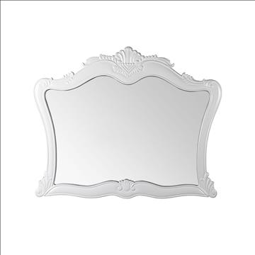 (NY) Klassisk Badrumsspegel Vesani 116x92cm Fransk Vit Toronto Ord. pris inkl. moms ca: 1117 kr