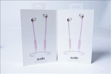 2st - Sudio Vasa Blå, Färg Rosa, Trådlösa hörlurar med laddare