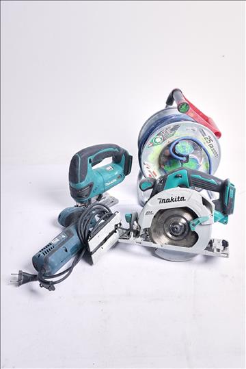 Diverse vektyg + kabelvinda – Makita, Bosch